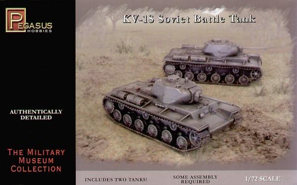 Pegasus Military 1/72 Soviet KV1S Tank (2) Snap Kit