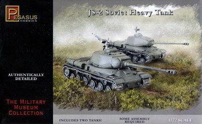 Pegasus Military 1/72 J2 Soviet Heavy Tank (2) Snap Kit