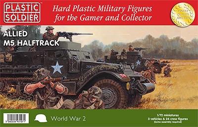 Plastic Soldier 1/72 WWII Allied M5 Halftrack (3) Kit