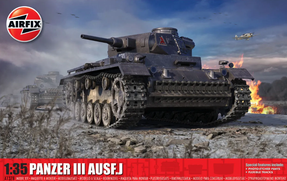 Airfix 1/35 Panzer III Ausf J Tank Kit