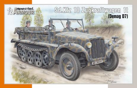 Special Hobby Militay 1/72 SdKfz 10 Zugkraftwagen 1t (Demag D7) German Halftrack Kit