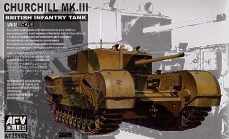 AFV Club Military 1/35 British Churchill Mk III Infantry Tank Kit