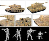 Dragon 1/35 German E100 Nachtjager Heavy Tank w/Night Vision Equipment & 4 Crew (Re-Issue) Kit