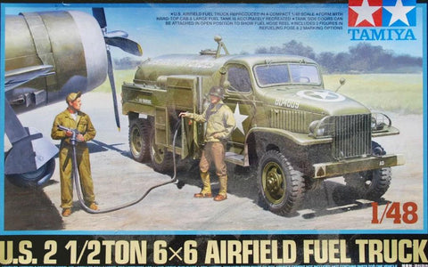 Tamiya 1/48 US 2.5-Ton 6x6 Airfield Fuel Truck Kit