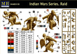 Master Box Ltd 1/35 Raid Indian Warriors on Warpath w/Weapons (2) Kit
