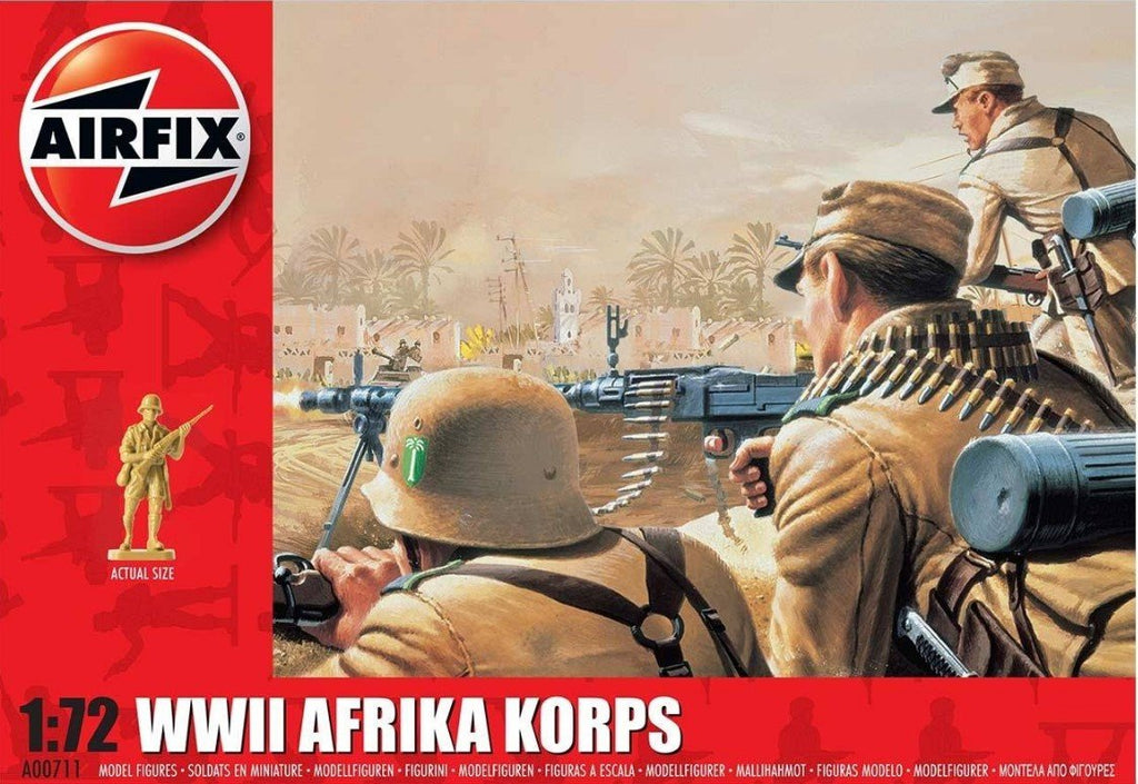 Airfix 1/72 WWII Afrika Corps Figure Set (48) Kit