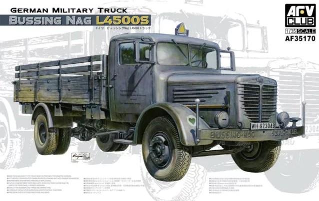 AFV Club Military 1/35 German Bussing Nag L4500S Truck Kit