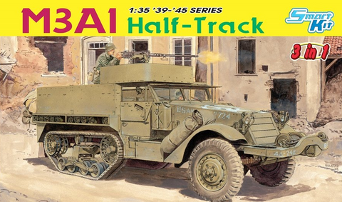 Dragon Military 1/35 M3A1 Halftrack (3 in 1) Smart Kit