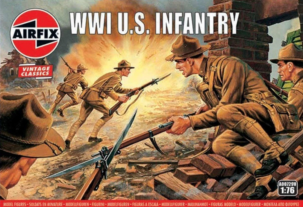 Airfix Military 1/76 WWI US Infantry Figure Set (Re-Issue) Kit