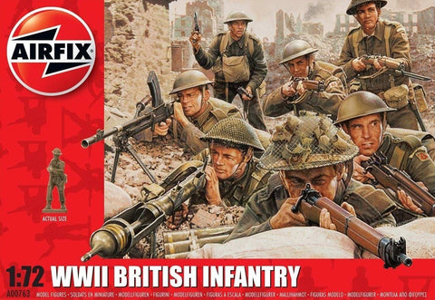 Airfix 1/72 WWII British Infantry Figure Set (48)
