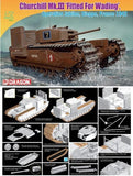 Dragon 1/72 Churchill Mk.III “Fitted For Wading” Operation Jubilee, Dieppe France 1942 Kit