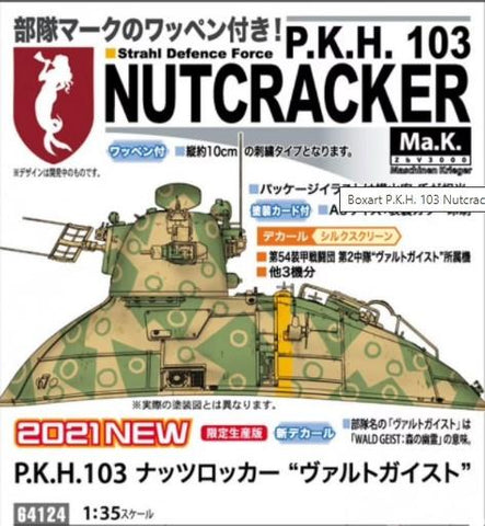 Hasegawa Military 1/35 Maschinen Krieger P.K.H. 103 Nutcracker Wald Geist Crewless Hover Tank (Ltd Edition) Kit