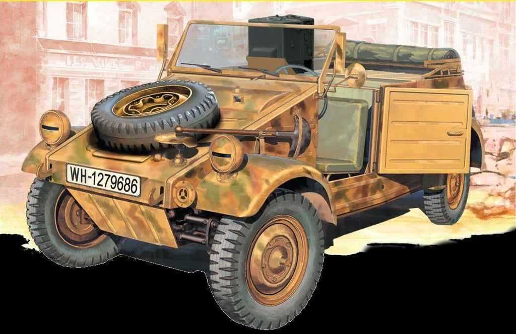 Dragon Military 1/35 Kubelwagen Radio Car Kit