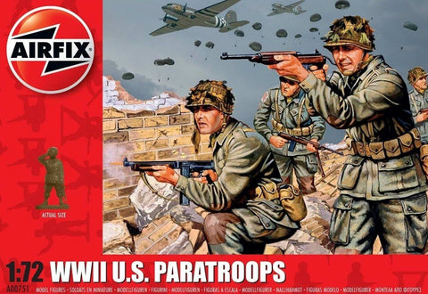 Airfix 1/72 WWII US Paratroops Figure Set (48)