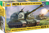 Zvezda 1/35 Russian MSTA-S 152mm Self-Propelled Howitzer Gun Tank Kit