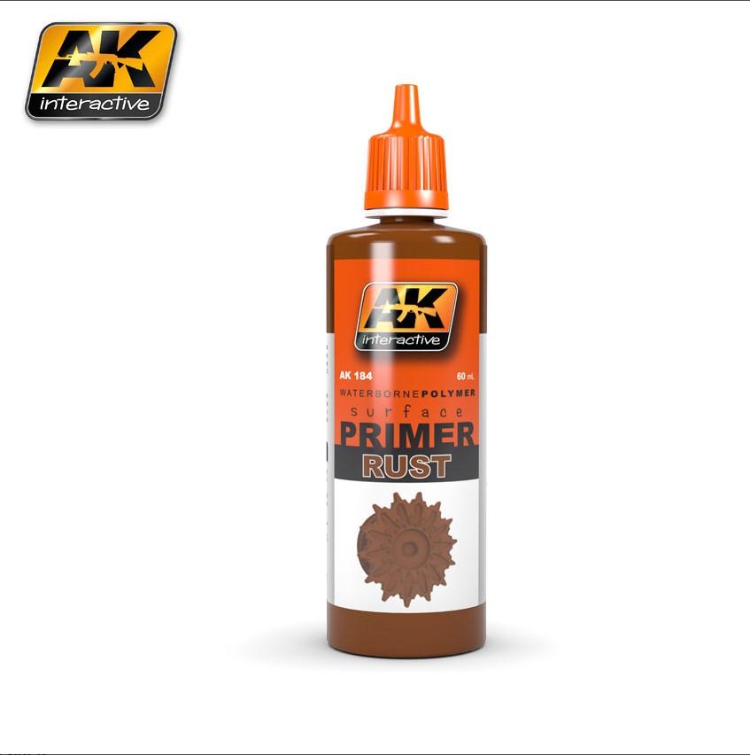 AK Interactive Rust Acrylic Primer 60ml Bottle