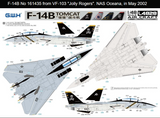 LNR Great Wall 1/48 US Navy F14B Tomcat Fighter (New Tool) Kit