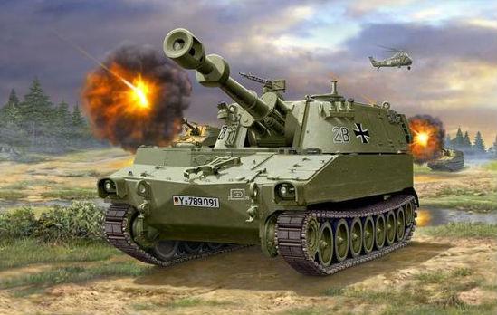 Revell Germany 1/72 M109G Tank (New Tool) Kit