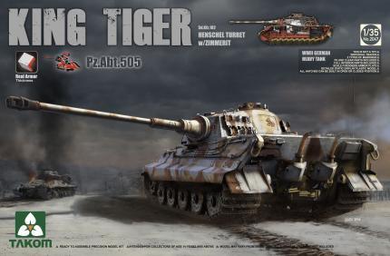 Takom 1/35 WWII German King Tiger SdKfz 182 Pzbt505 Henschel