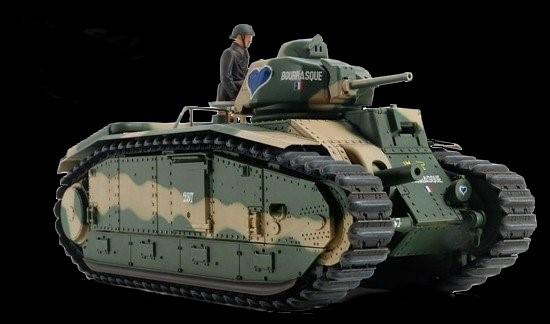 Tamiya 1/35 French B1bis Battle Tank w/Single Motor Kit