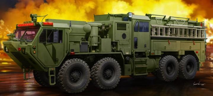 Trumpeter Military 1/35 M1142 HEMTT Tactical Fire Fighting Truck (New Variant) Kit