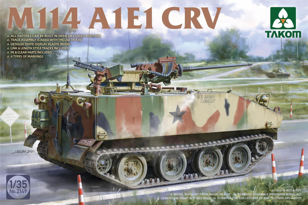 Takom 1/35 M114 A1E1 Command Recon Vehicle (CRV) Kit