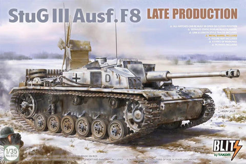 Takom Blitz 1/35 StuG III Ausf F8 Late Production Tank Kit