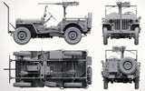 Takom 1/16 Scale 1/4 Ton 4x4 G503 MB "Jeep" Utility Truck Kit