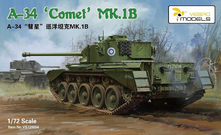 Vespid Models 1/72 Cruiser Tank A34 'Comet' Mk.IB Kit