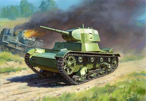 Zvezda 1/100 Soviet T26M Light Tank Snap Kit