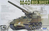 AFV Club 1/35 M40 Big Shot US 155mm Gun Motor Carriage Kit