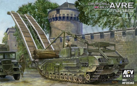 AFV Club 1/35 British Churchill Mk IV AVRE Tank w/SBG Bridge Kit