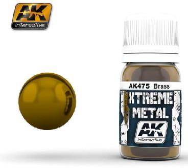 AK Interactive Xtreme Metal Brass Metallic Paint 30ml Bottle
