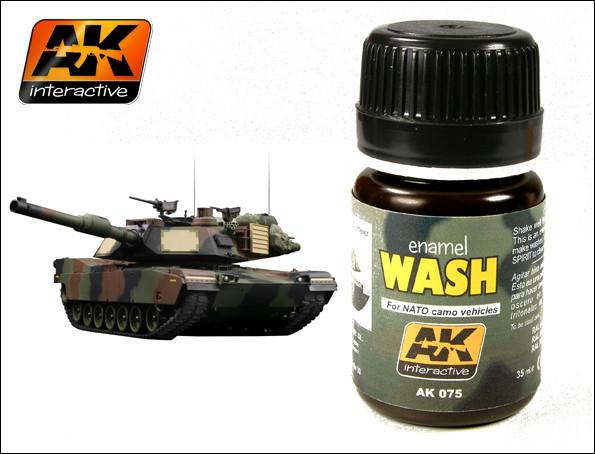 AK Interactive NATO Vehicle Wash Enamel Paint 35ml Bottle