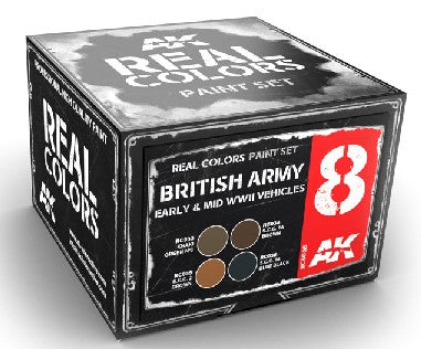 AK Interactive British Desert Colours 3G Acrylic Paint Set
