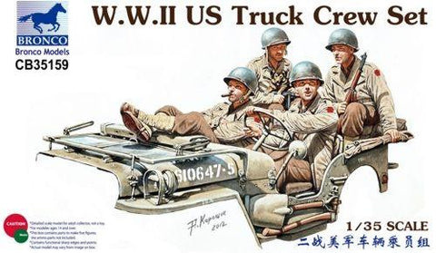 Bronco Military 1/35 WWII US Truck Crew Set (4) Kit