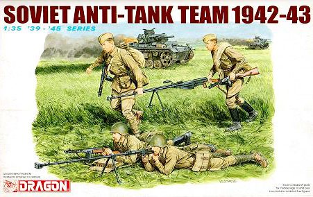 Dragon Military 1/35 Soviet Anti-Tank Team 1942-43 (4) Kit