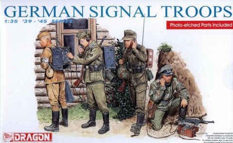 Dragon 1/35 German Signal Troops (4) (Re-Issue) Kit