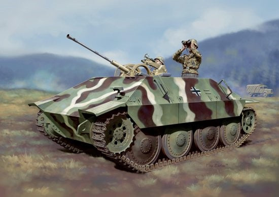 Dragon 1/35 Bergepanzer 38(t) Hetzer Tank w/2cm Flak 38 Gun (2 in 1) Smart Kit