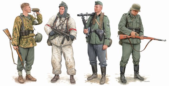 Dragon Military 1/35 German Elite Infantry Russia 1941-43 (4) Kit