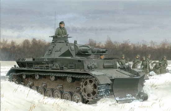 Dragon Models 1/35 PzKpfw IV Ausf B Tank w/Snow Plow Kit