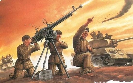 Dragon 1/35 Chinese Volunteer DShk AA Team (3) w/Machine Gun Kit