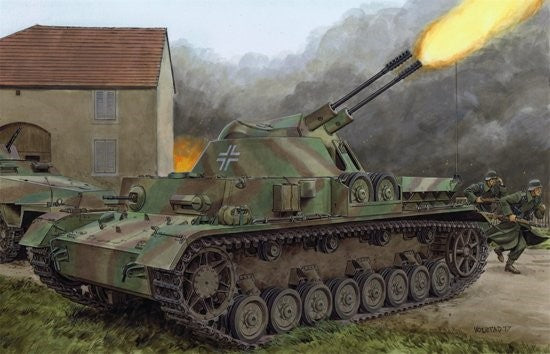 Dragon 1/35 Flakpanzer IV (3cm) Kugelblitz Tank Smart Kit (New Tool)