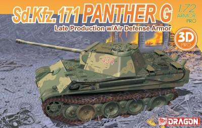 Dragon Military 1/72 SdKfz 171 Panther G Late Production Tank w/Air Defense Armor Kit