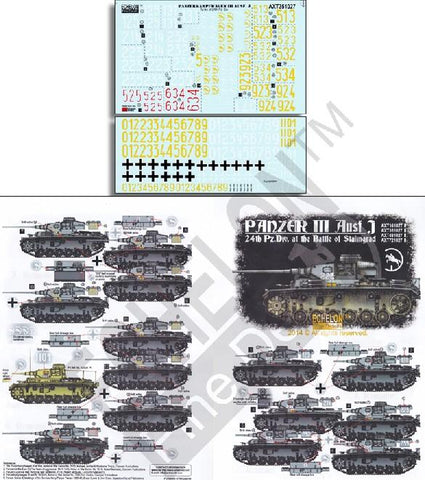 Echelon Decals 1/35 Panzer III Ausf J 24th Pz Div Battle of Stalingrad