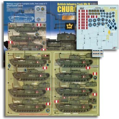 Echelon Decals 1/35 British Inf Mk IV Churchill Operation Jubilee Pt2