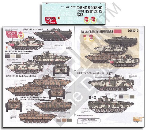 Echelon Decals 1/35 Soviet AFVs Afghanistan War Pt.1 BMP1P & BMP2D