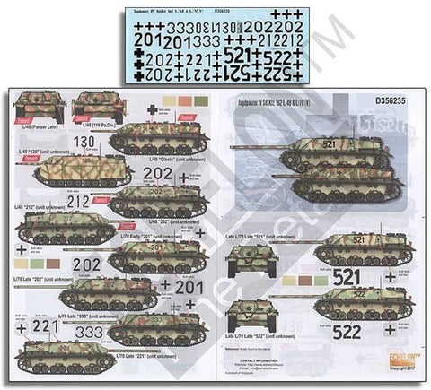 Echelon Decals 1/35 Jagdpanzer IV SdKfz 162 L/48 & L/70 (V)