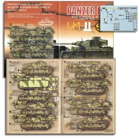 Echelon Decals 1/72 Panzer III Ausf J/L/M 2SSPzRgt Das Reich & 5SSPzDiv Wiking