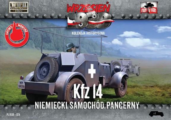 First To Fight 1/72 WWII Kfz14 German Armored Radio Car Kit